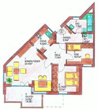 Grundriss 3-Zimmer-Wohnung K&ouml;glm&uuml;hlstra&szlig;e 8, Peiting 1. OG